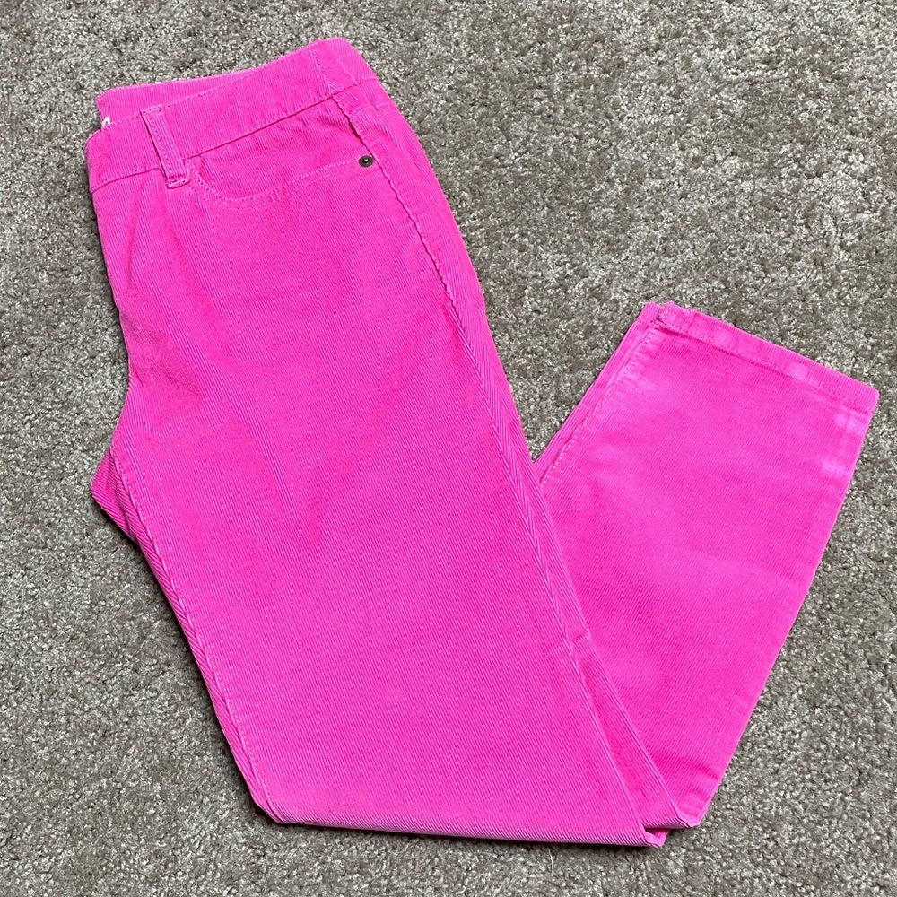 BODEN HOT PINK CORDUROY PANTS. SIZE 4 PETITE.